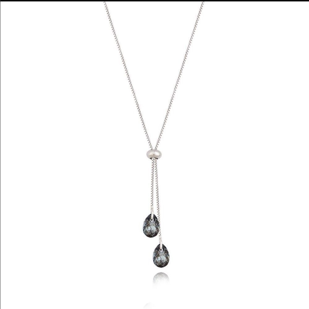 FINESSEāSILVERāNIGHTāNECKLACEĀ +āWHITEāRHODIUMāPLATED